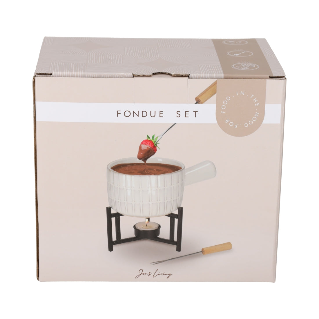 Fondue Set Wit van JENS Living, productfoto 8