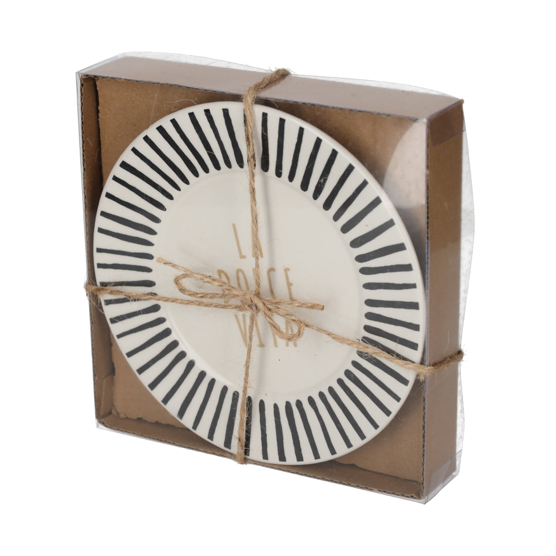 La Dolce Vita Bordjes Zwart, set van 2 van JENS Living, productfoto 3