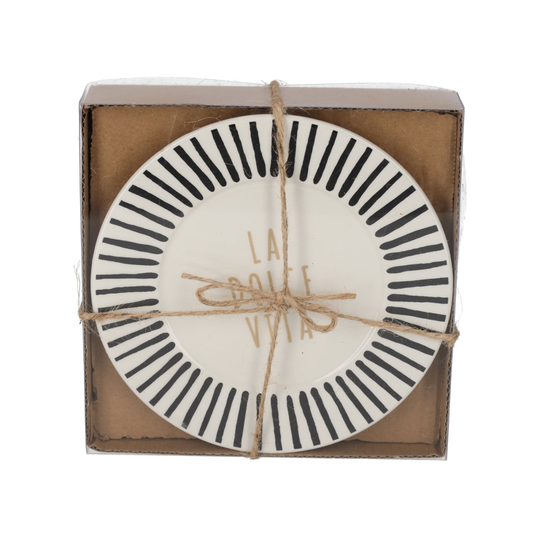 La Dolce Vita Bordjes Zwart, set van 2 van JENS Living, productfoto 4