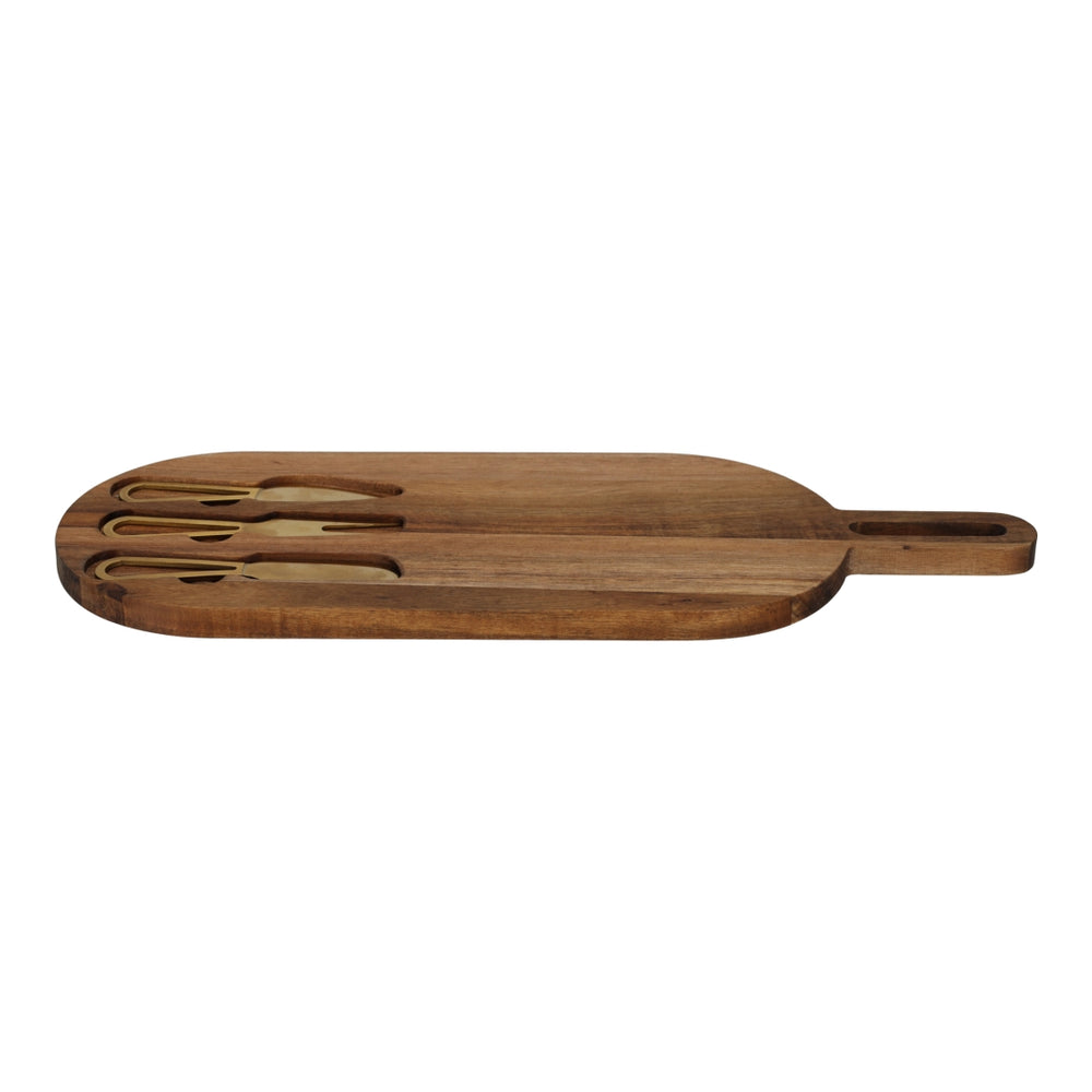 Serveerplank Met Goud Bestek van JENS Living