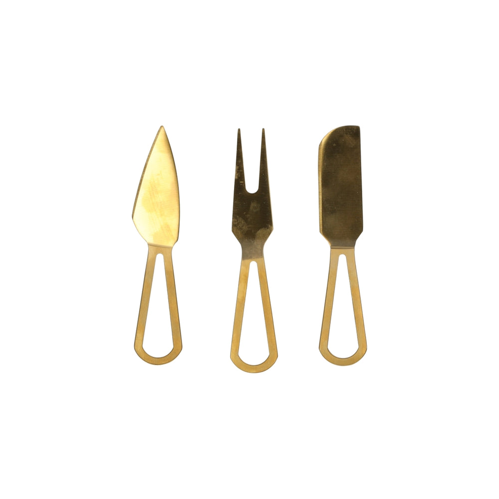 Serveerplank Met Goud Bestek van JENS Living, productfoto 4