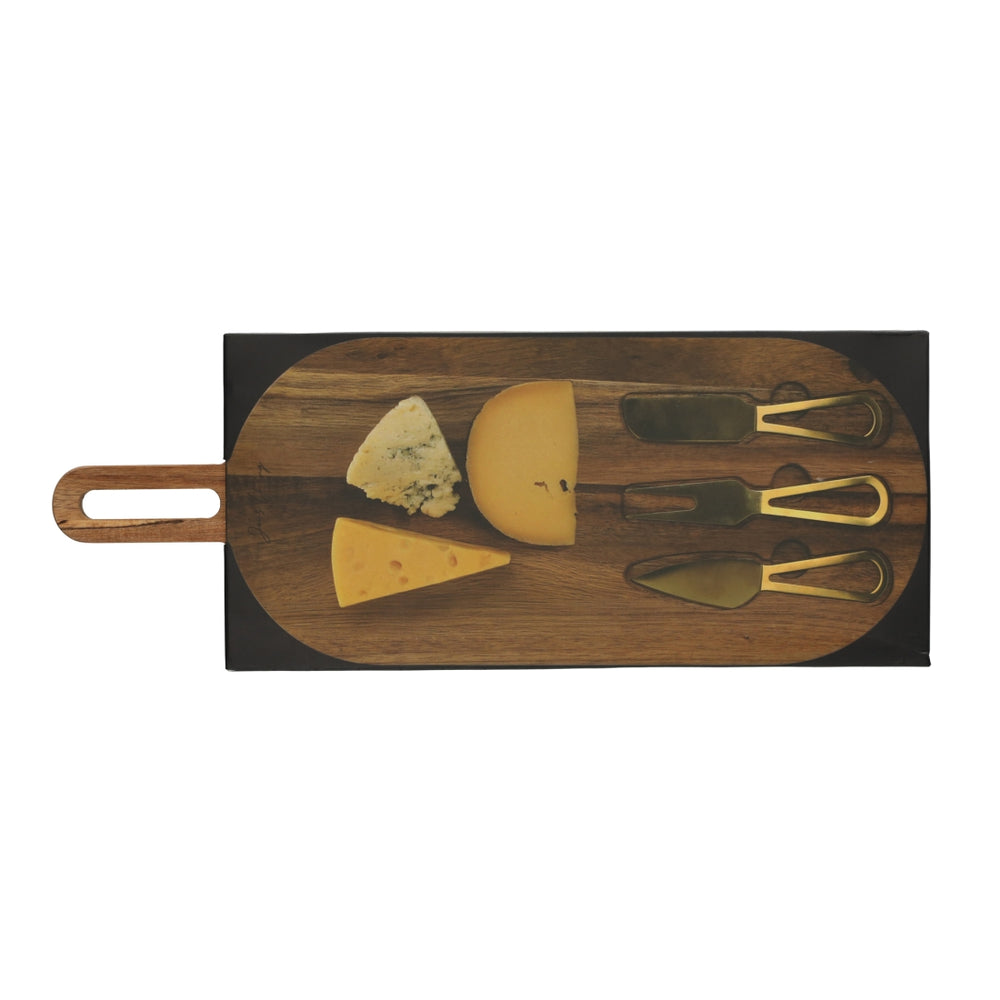 Serveerplank Met Goud Bestek van JENS Living, productfoto 5