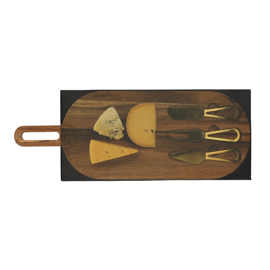 Serveerplank Met Goud Bestek van JENS Living, productfoto 5