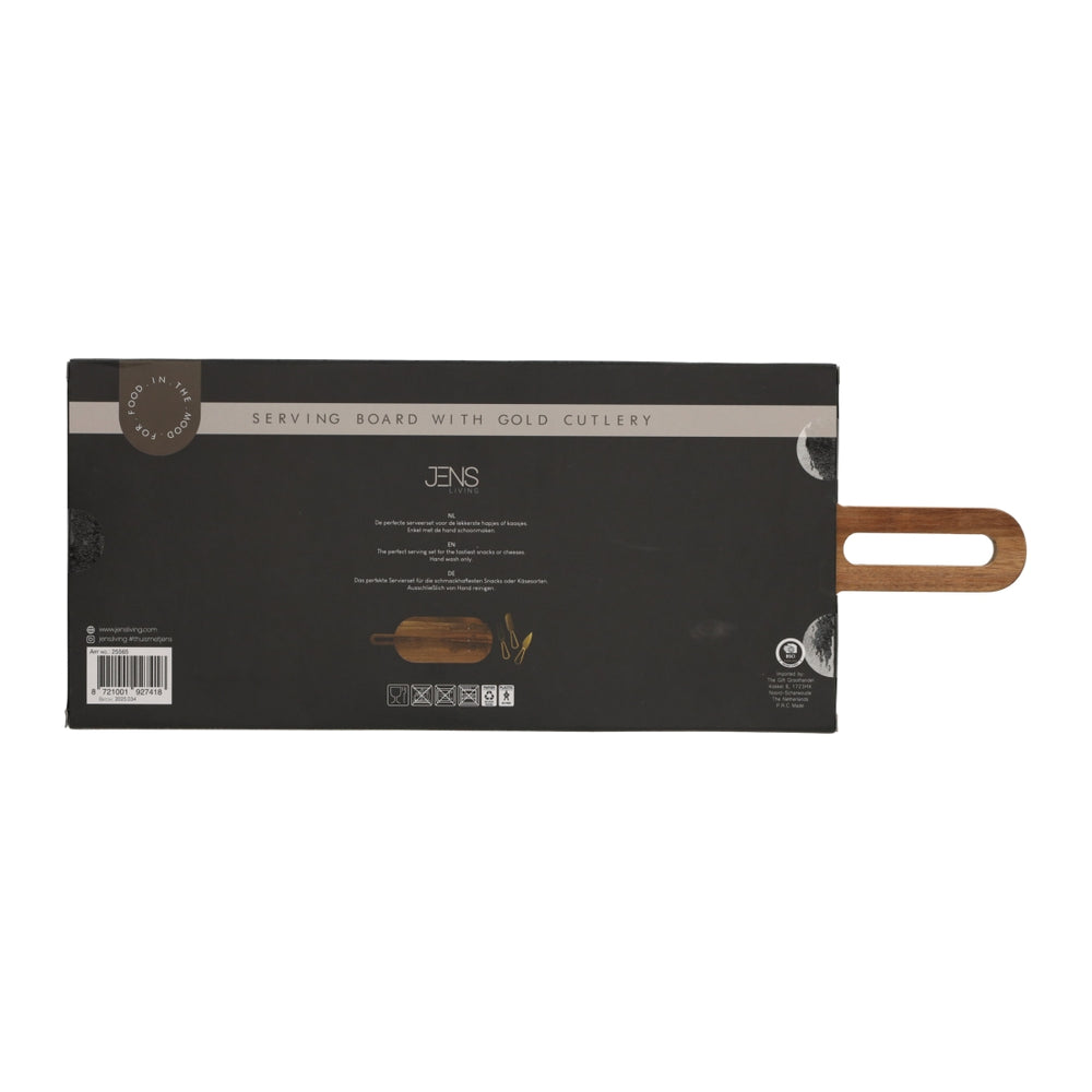 Serveerplank Met Goud Bestek van JENS Living, productfoto 6