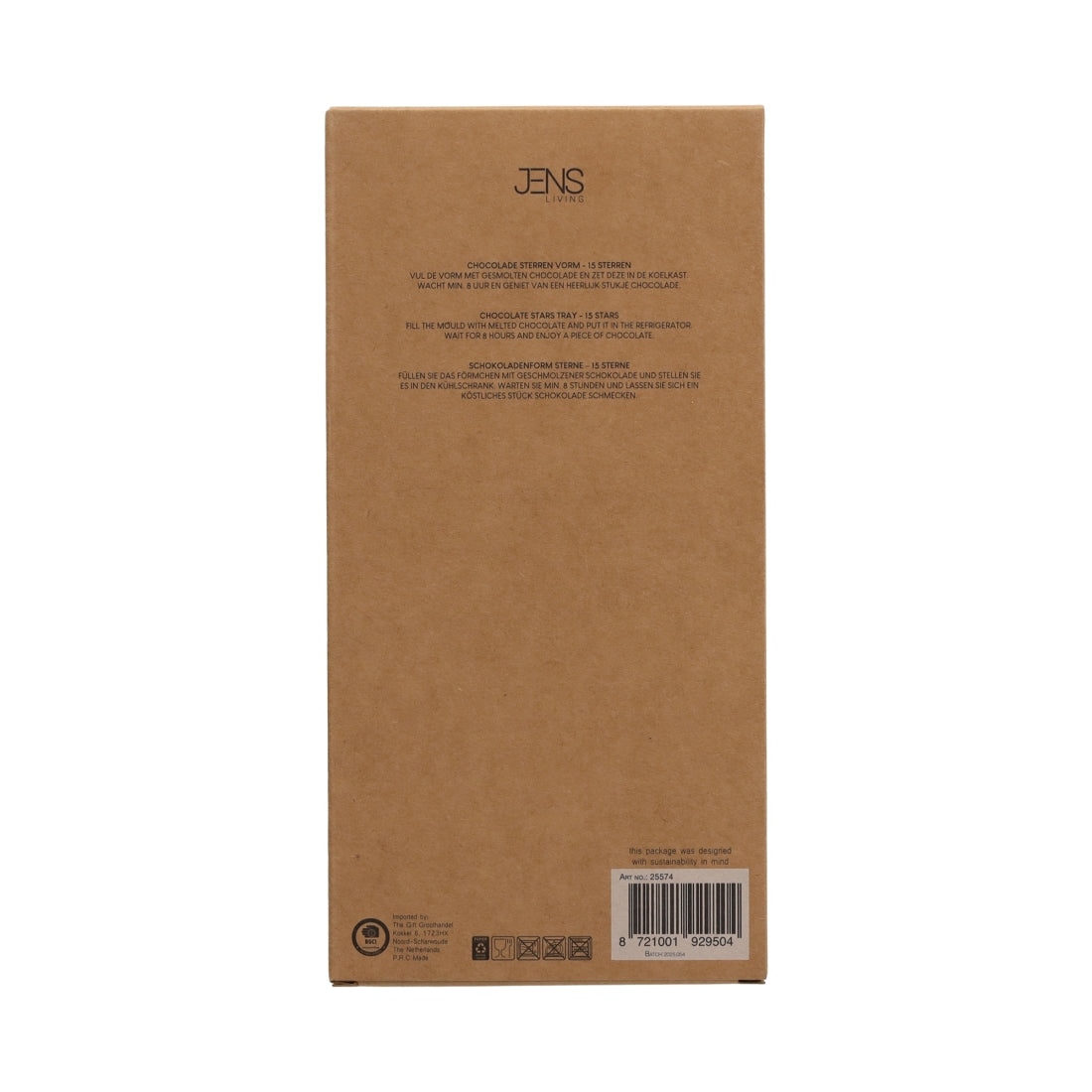 Chocoladevorm Sterren van JENS Living, productfoto 4