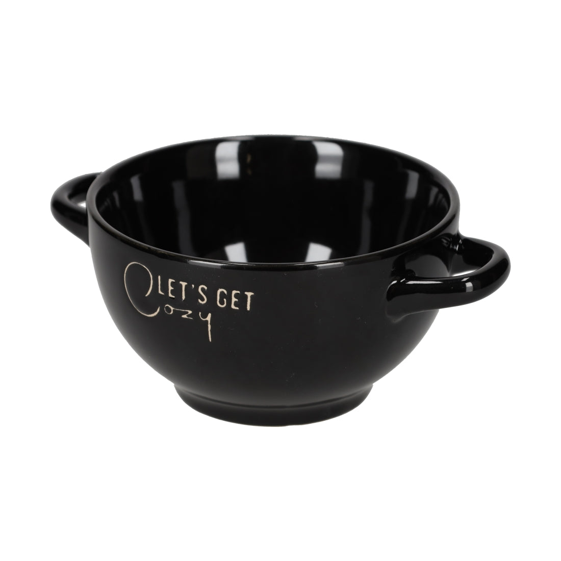 Retro Soepkom Zwart van JENS Living, productfoto 2