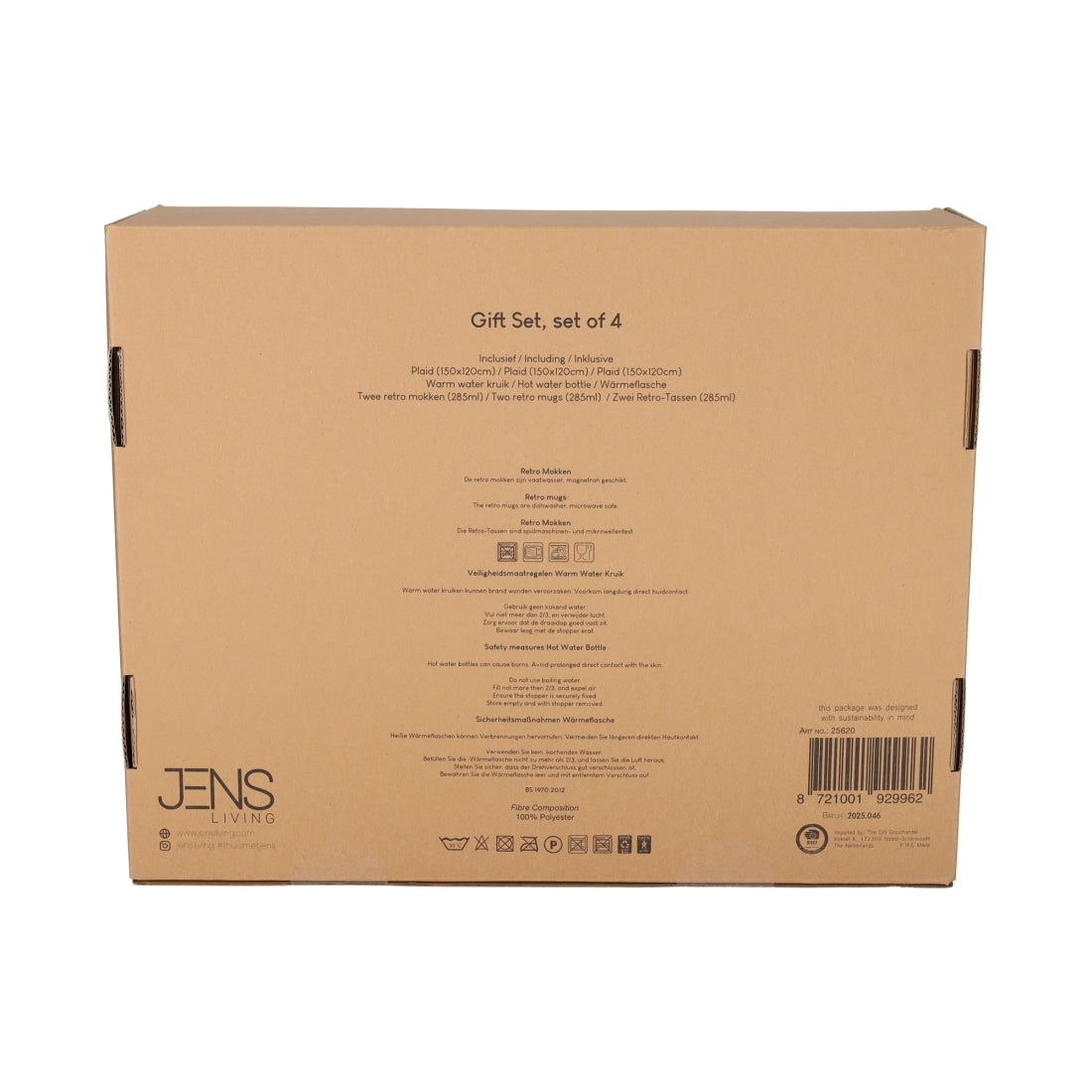 Gift Set Cozy Taupe, set van 4 van JENS Living, productfoto 5