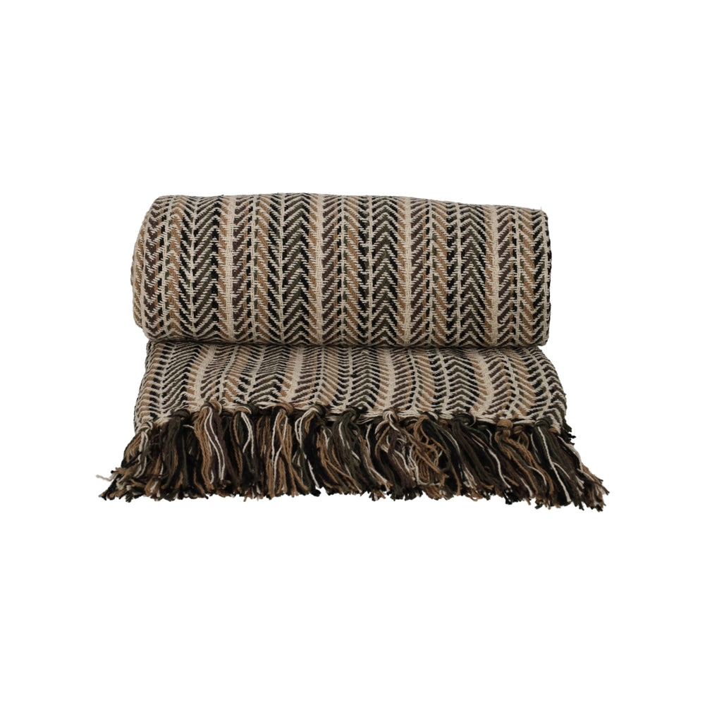 Recycled Cotton Plaid Pip Naturel van JENS Living, productfoto 2