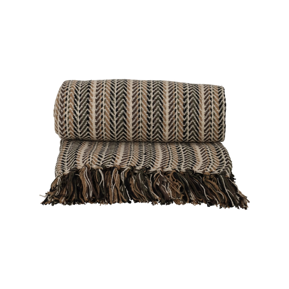 Recycled Cotton Plaid Pip Naturel van JENS Living, productfoto 2
