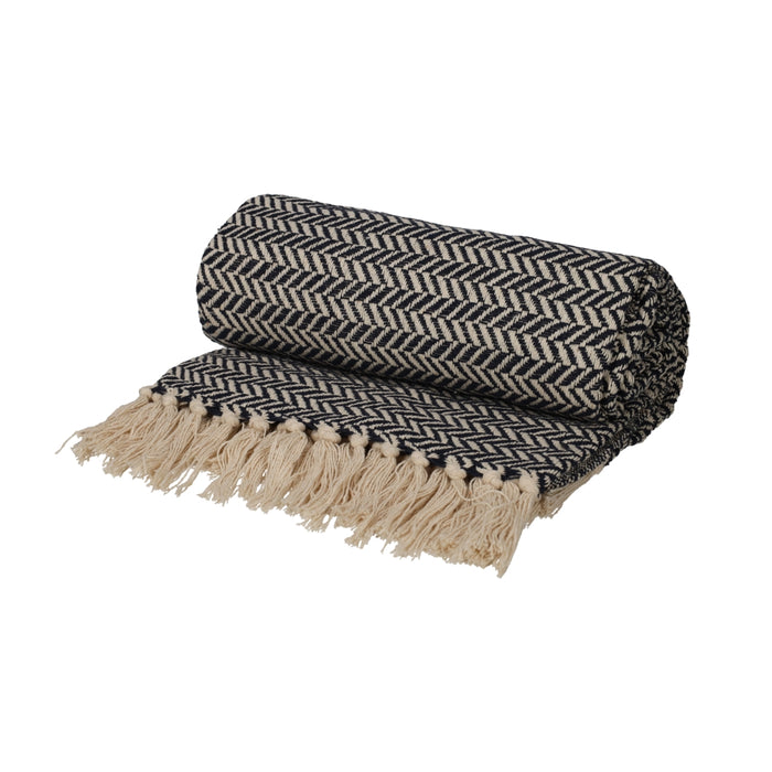 Basic Recycled Cotton Plaid Blauw – JENS Living