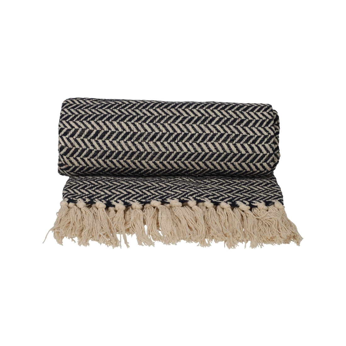 Basic Recycled Cotton Plaid Blauw van JENS Living, productfoto 2