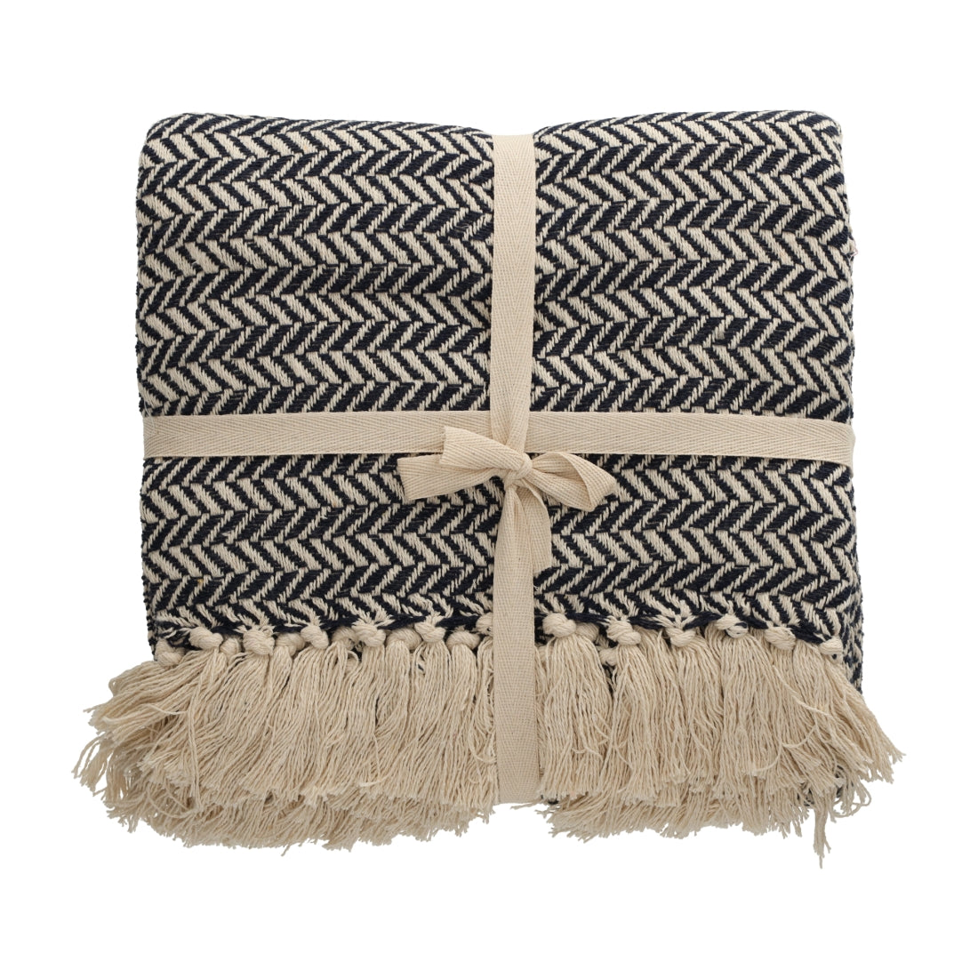 Basic Recycled Cotton Plaid Blauw van JENS Living, productfoto 3