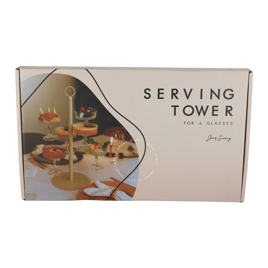 Serveertoren Steengrijs van JENS Living, productfoto 6