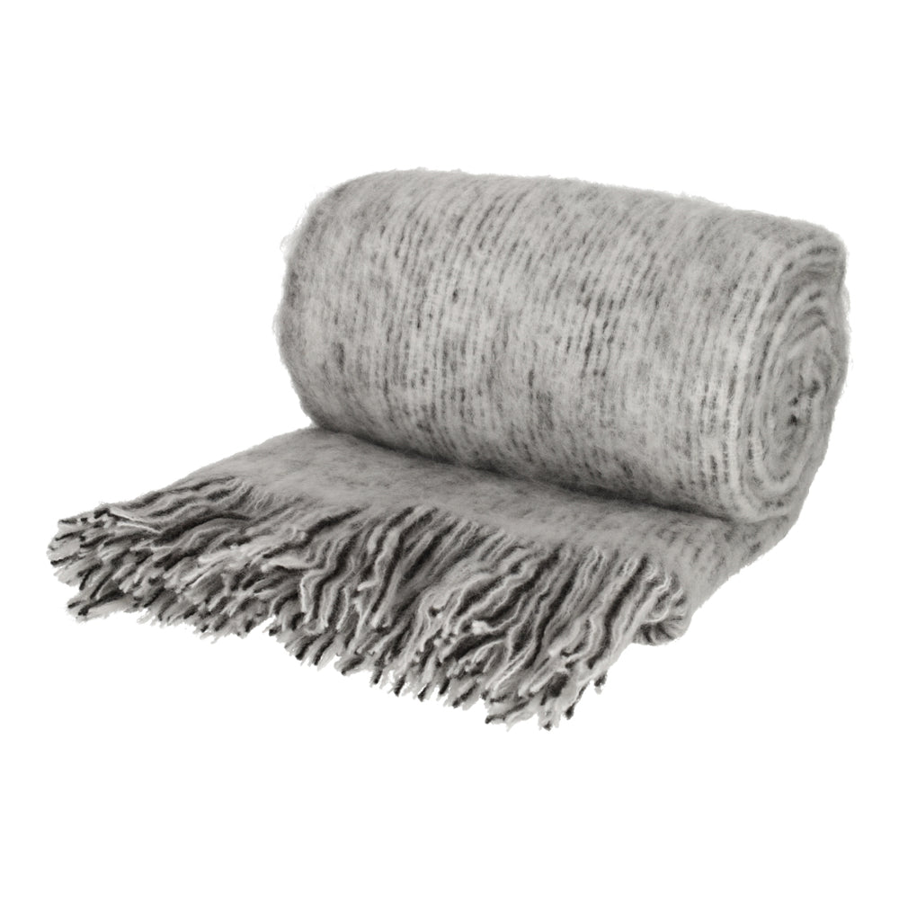 Mohair Plaid Jess Grijs van JENS Living