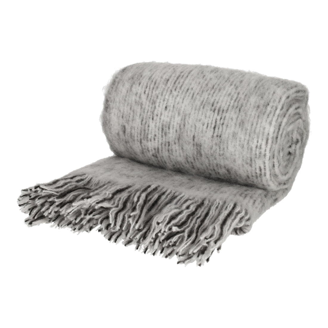 Mohair Plaid Jess Grijs van JENS Living