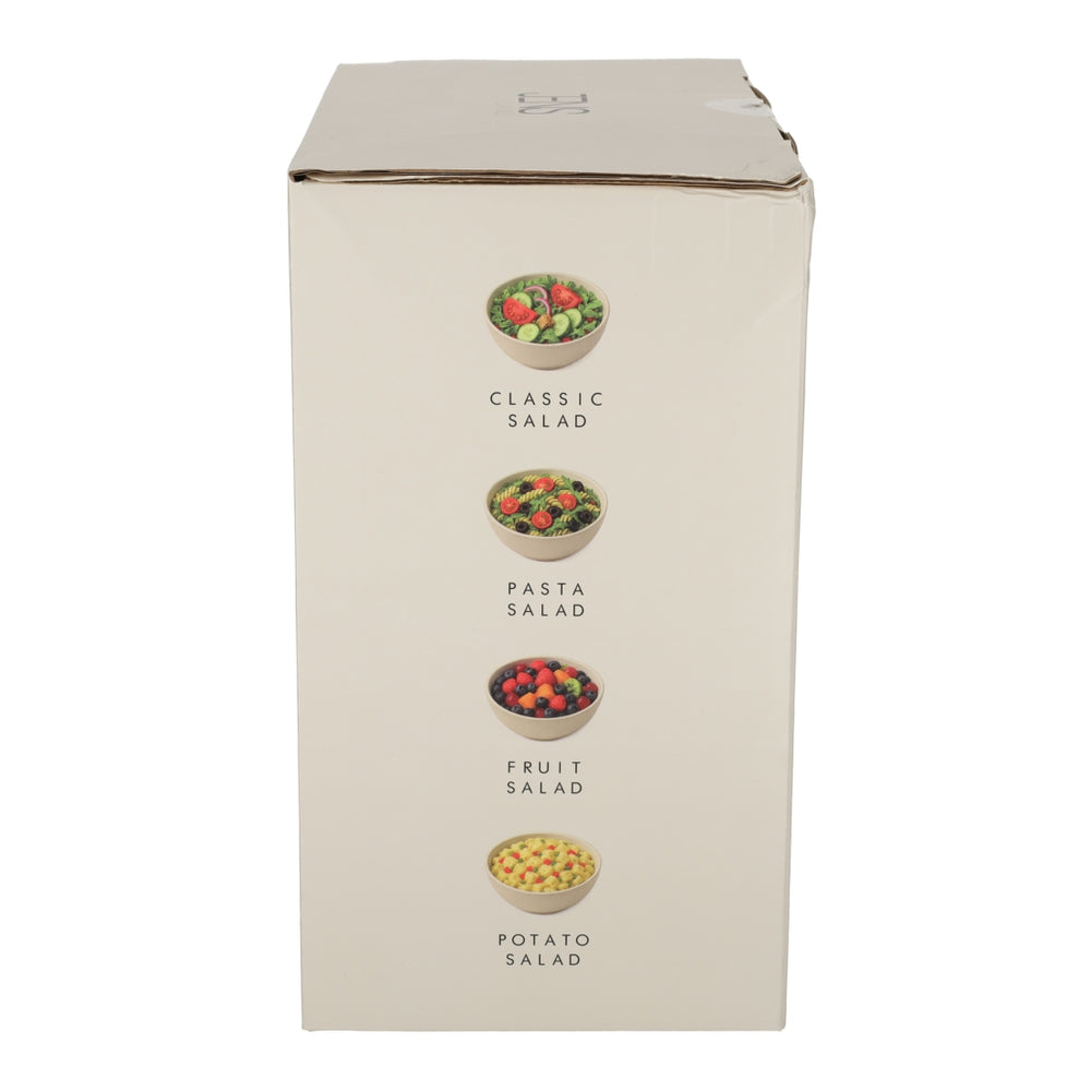 Saladeschaal Met Bestek Steengrijs van JENS Living, productfoto 7