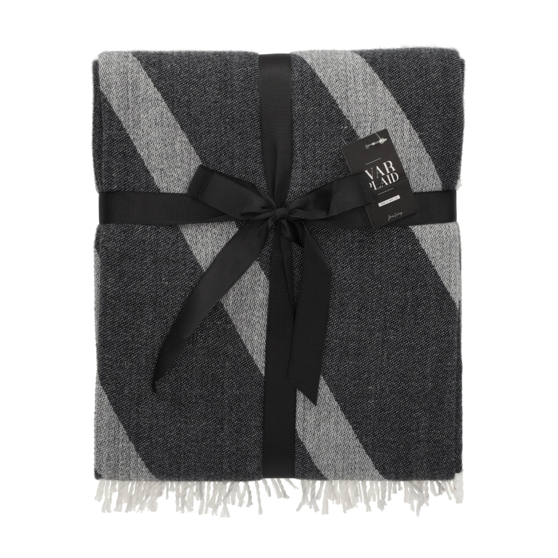 Plaid Ivar Zwart van JENS Living, productfoto 2