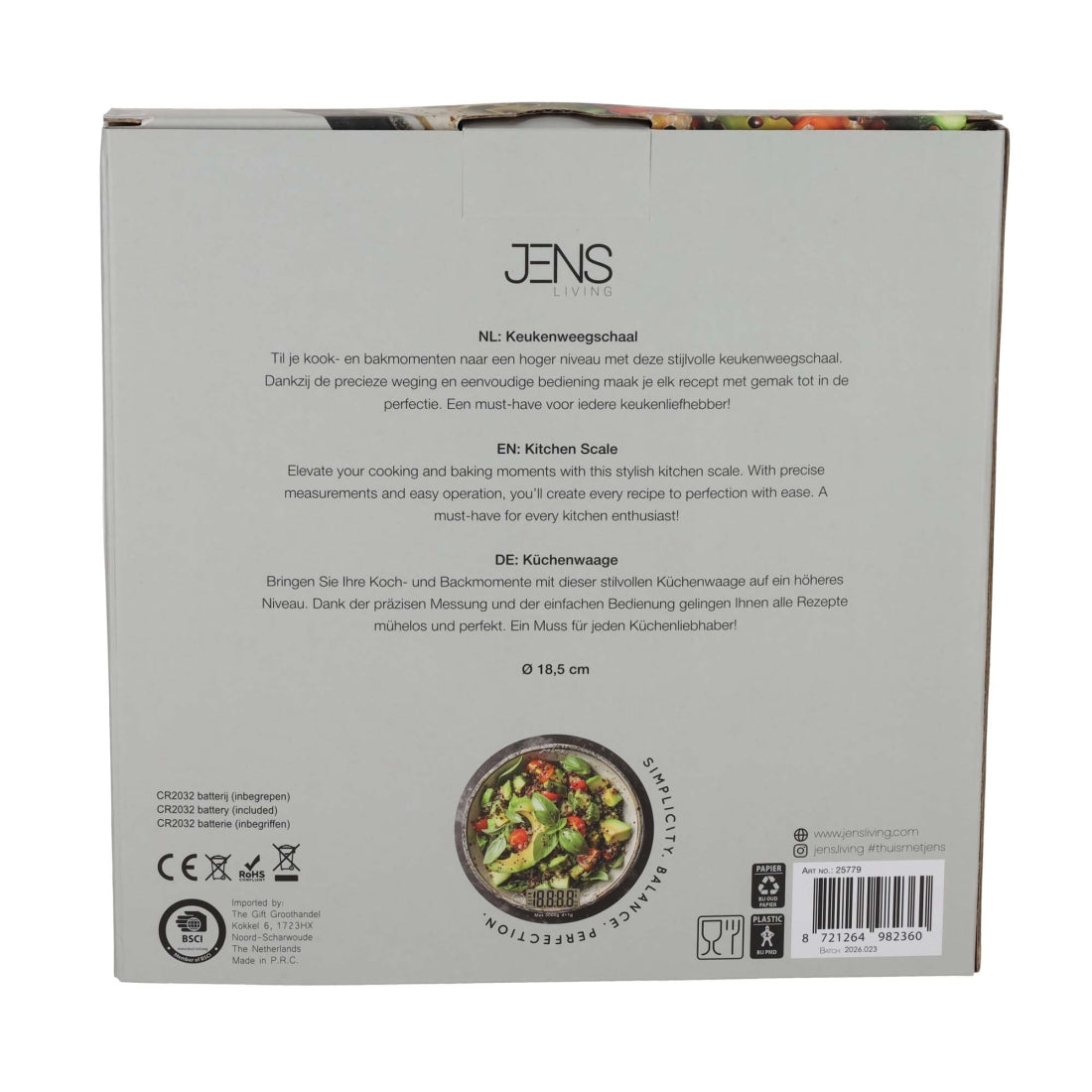Keukenweegschaal Salade van JENS Living, productfoto 5