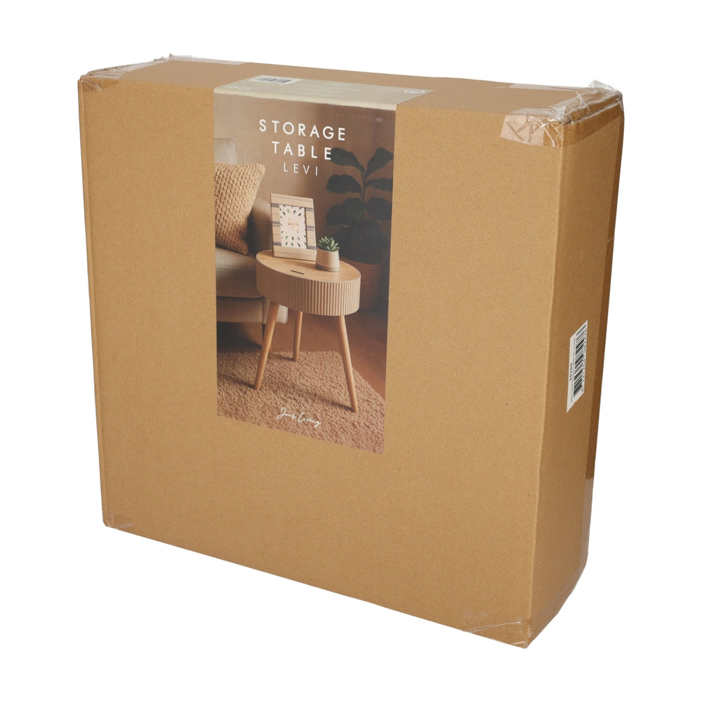 Opberg Bijzettafel Levi Taupe van JENS Living, productfoto 3