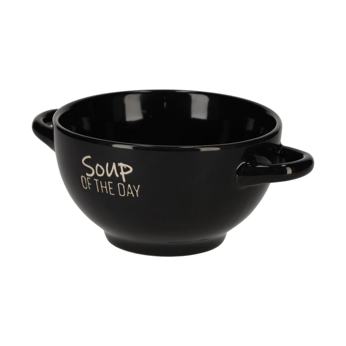 Retro Soup of the Day Soepkom Zwart – JENS Living