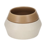 Stapel Schaaltjes Faas Wit/Taupe van JENS Living