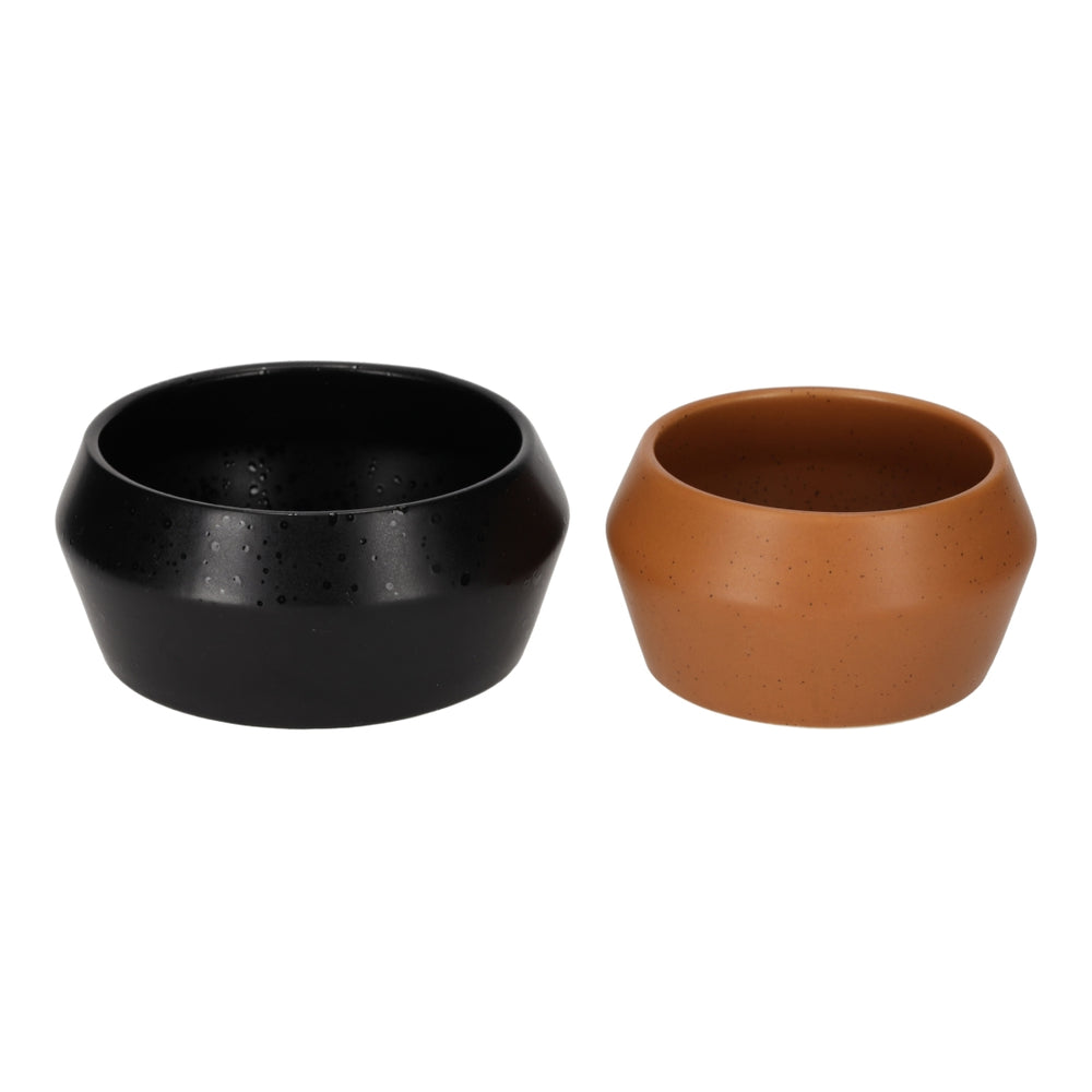 Stapel Schaaltjes Faas Terra/Zwart van JENS Living, productfoto 2