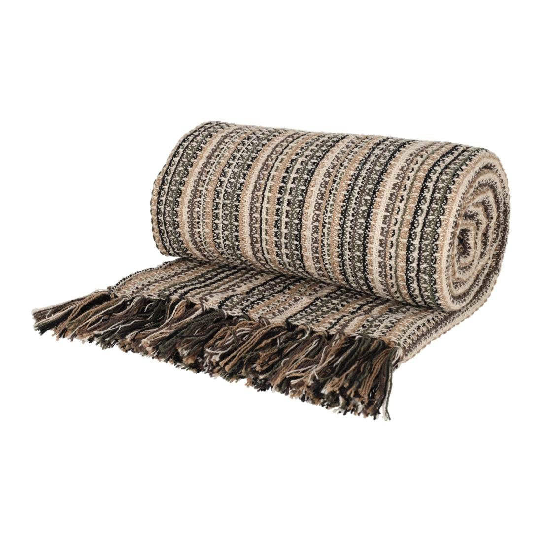 Recycled Cotton Plaid Loek Naturel van JENS Living