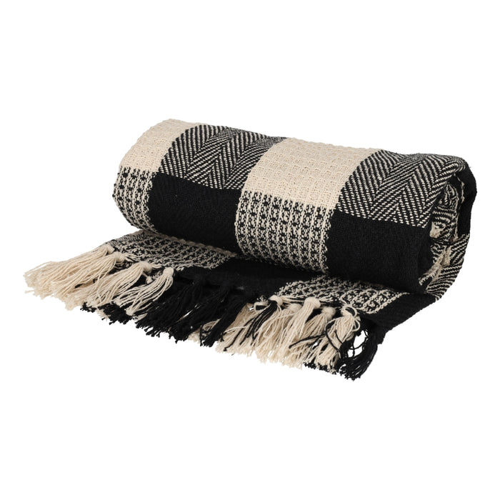 Recycled Cotton Plaid Kai Zwart – JENS Living