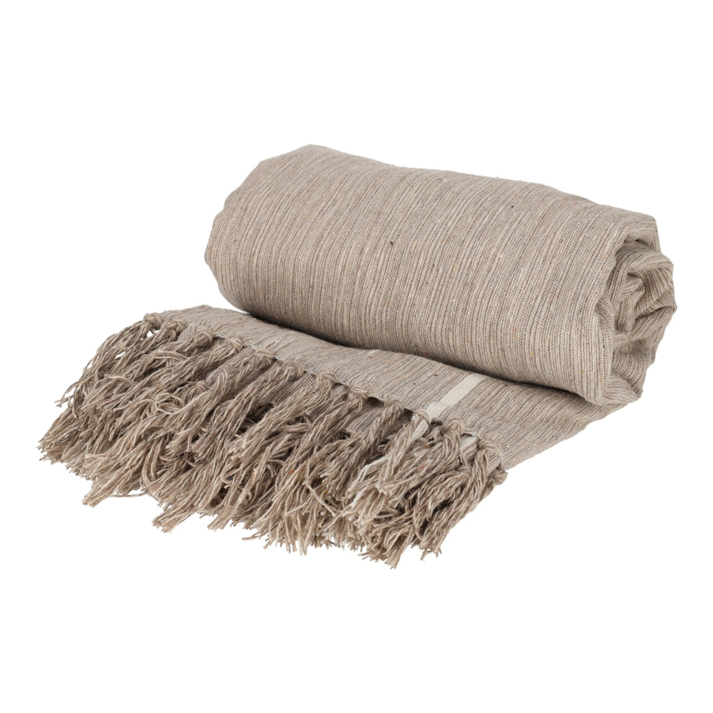 Hamamdoek Melange Taupe 180x90 van JENS Living