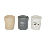 Complimenten Kaarsen Soft Vibes, set van 3 van JENS Living