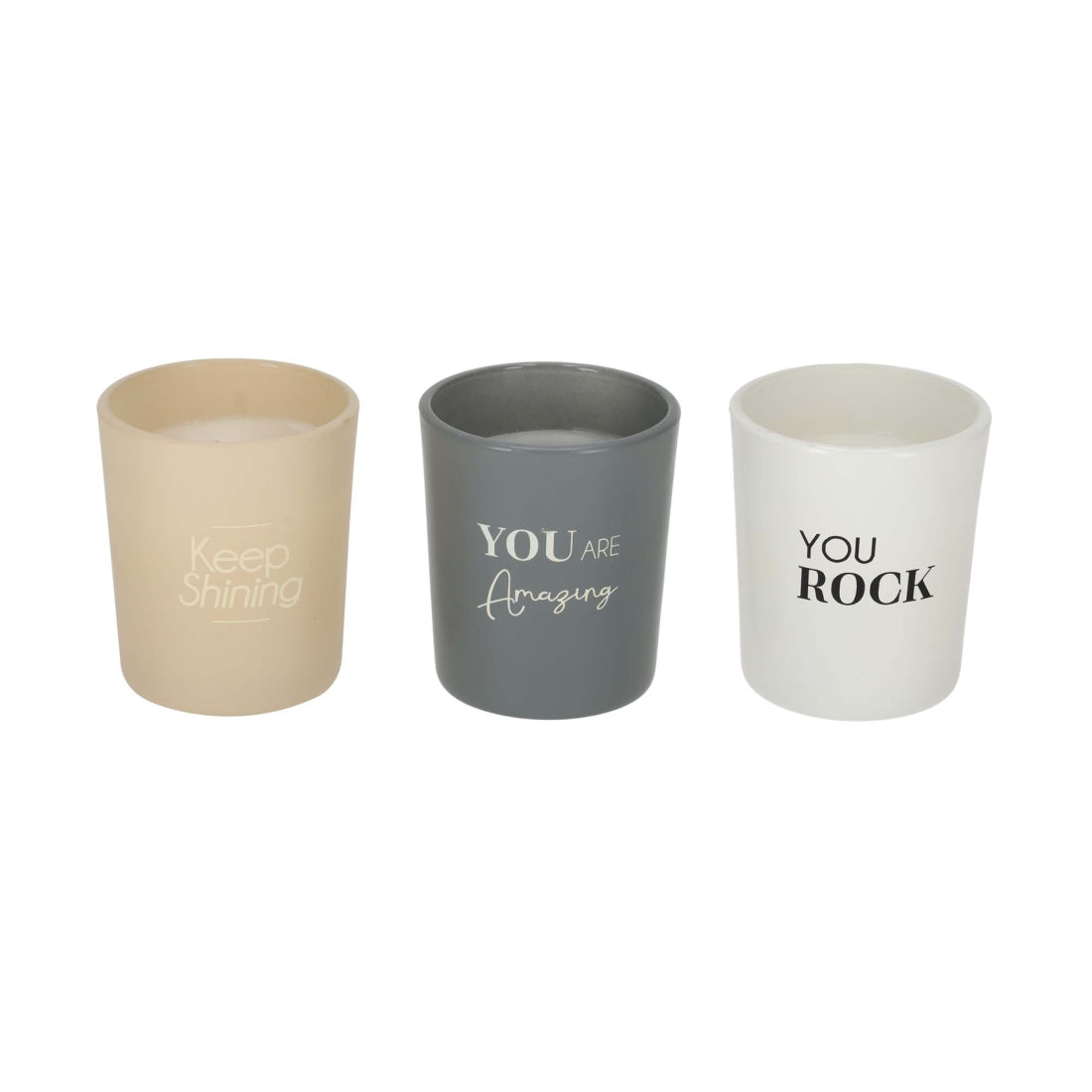 Complimenten Kaarsen Soft Vibes, set van 3 van JENS Living