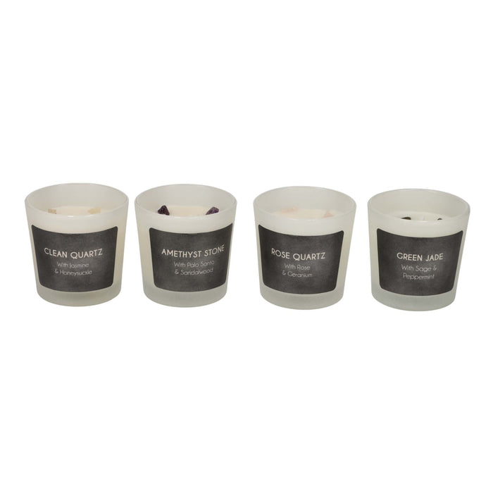Edelsteen Geurkaarsen Zwart, set van 4 – JENS Living