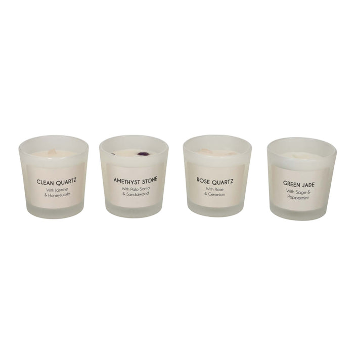 Edelsteen Geurkaarsen Zand, set van 4 – JENS Living