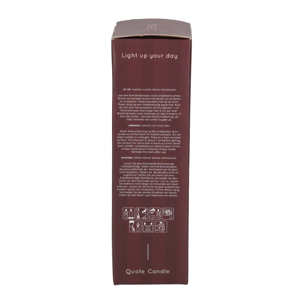 Quote Kaars Bordeaux van JENS Living, productfoto 6