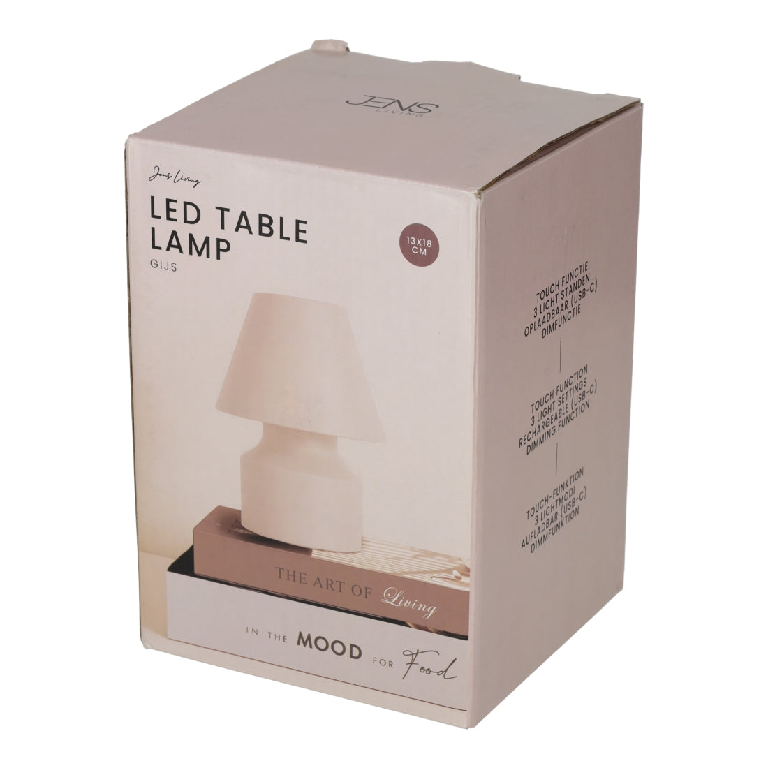 LED Tafellamp Gijs Wit van JENS Living, productfoto 3