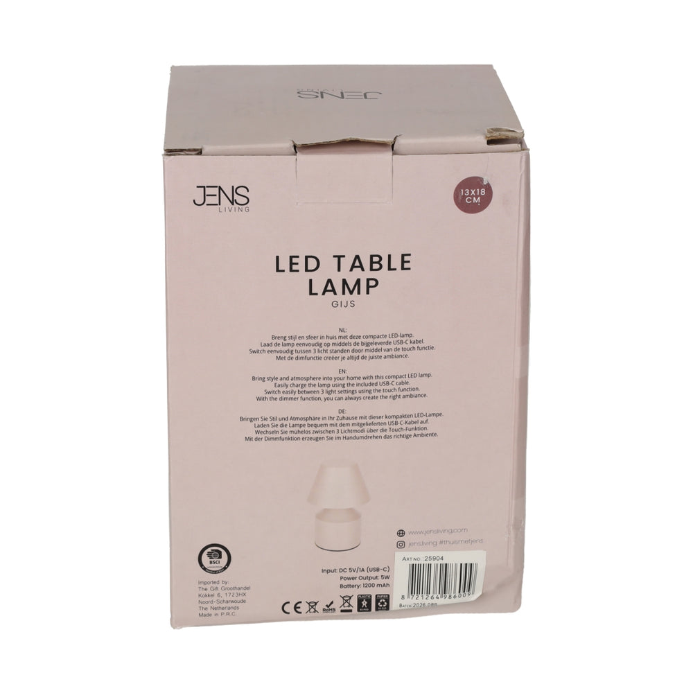 LED Tafellamp Gijs Wit van JENS Living, productfoto 6