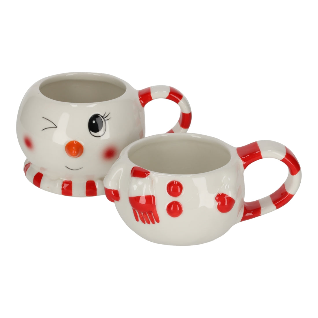 Stapelmok Sneeuwpop, set van 2 van JENS Living, productfoto 4