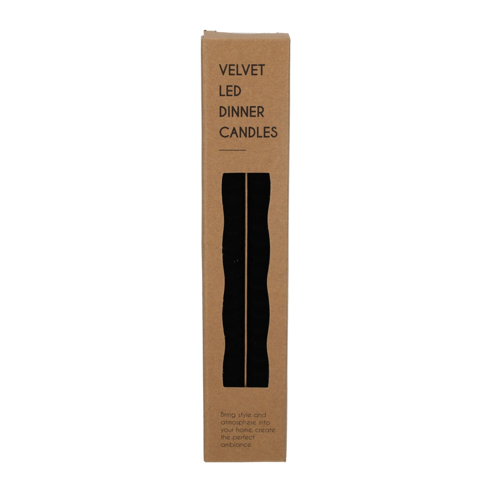 LED Dinerkaars Fluweel Zwart, set van 2 van JENS Living, productfoto 3