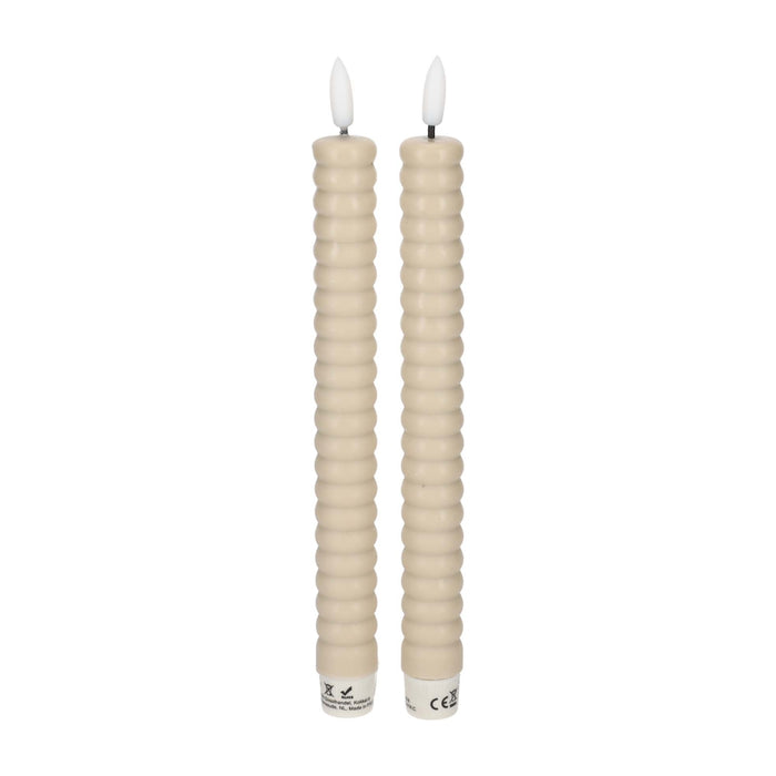 LED Dinerkaars Taupe, set van 2 – JENS Living