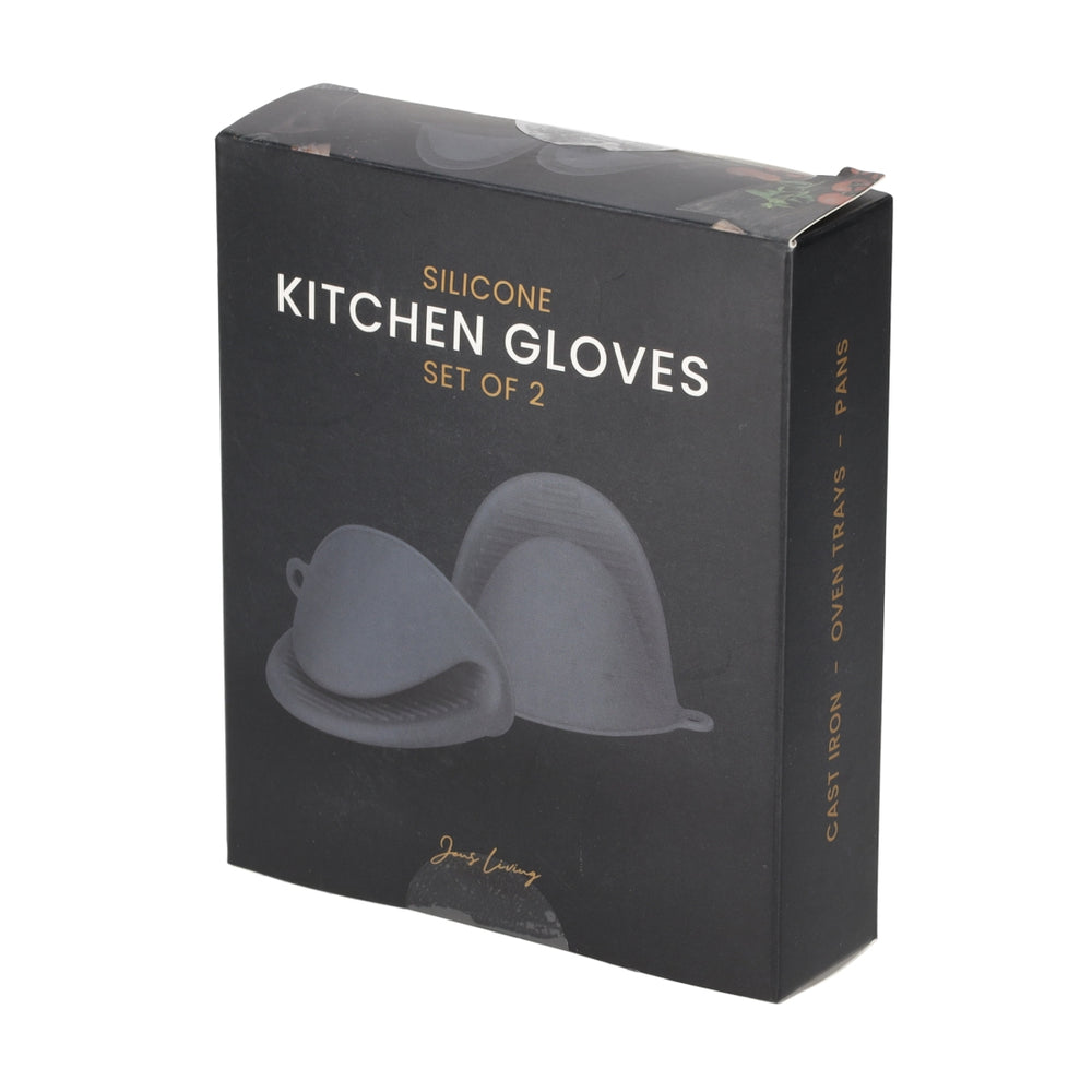 Siliconen Ovenhandschoen Grijs, set van 2 van JENS Living, productfoto 4