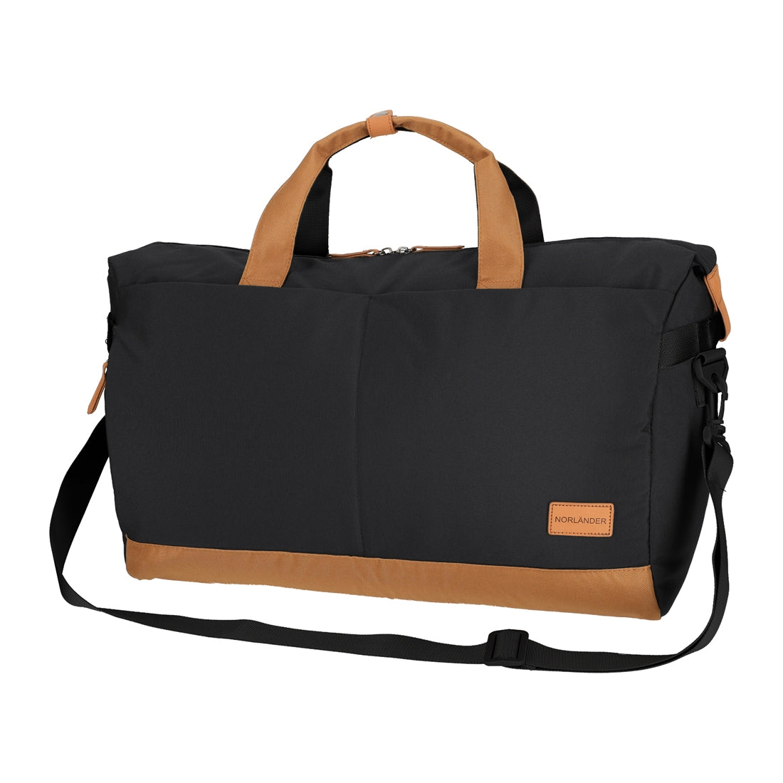 Weekendtas Austin Zwart van NORLÄNDER, productfoto 2