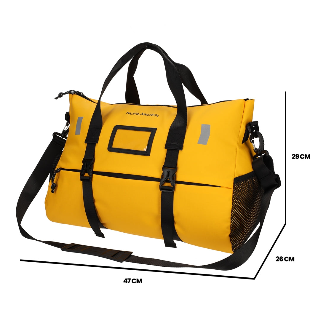 Sarek Weekendtas Geel van NORLÄNDER, productfoto 6