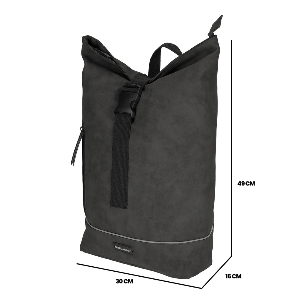 Nubuck Urban Rugtas Grijs van NORLÄNDER, productfoto 5