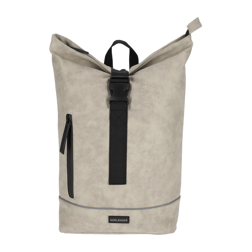 Nubuck Urban Rugtas Taupe van NORLÄNDER, productfoto 3