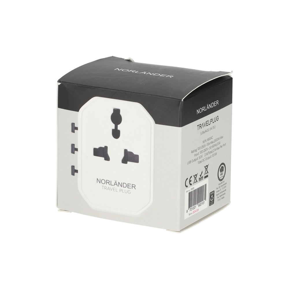Reisstekker van NORLÄNDER, productfoto 4