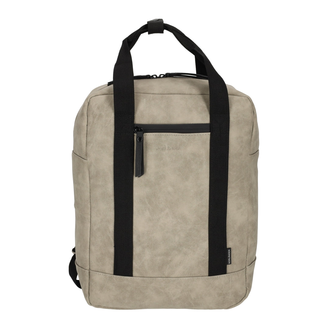 Nubuck Rugtas Taupe van NORLÄNDER, productfoto 2