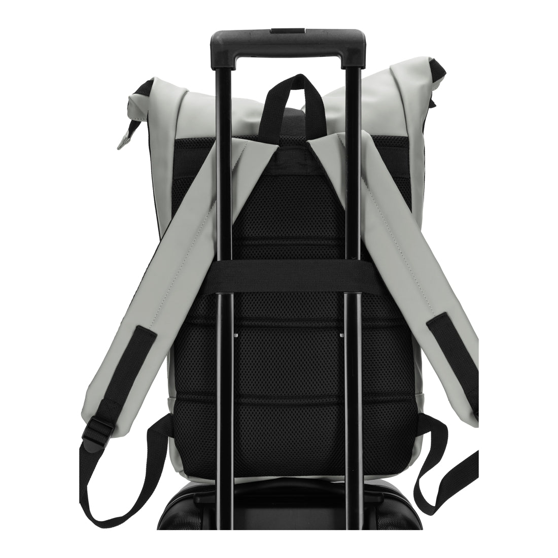 Dull PU Rol Rugtas 2.0 Grijs van NORLÄNDER, productfoto 5