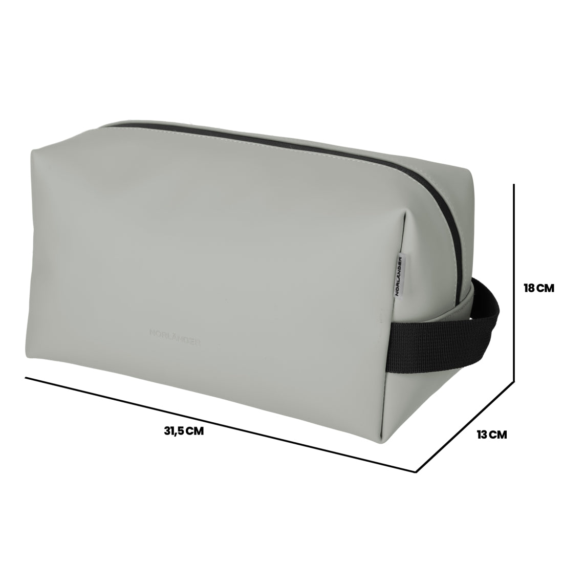 Dull PU Toilettas 2.0 Grijs van NORLÄNDER, productfoto 5