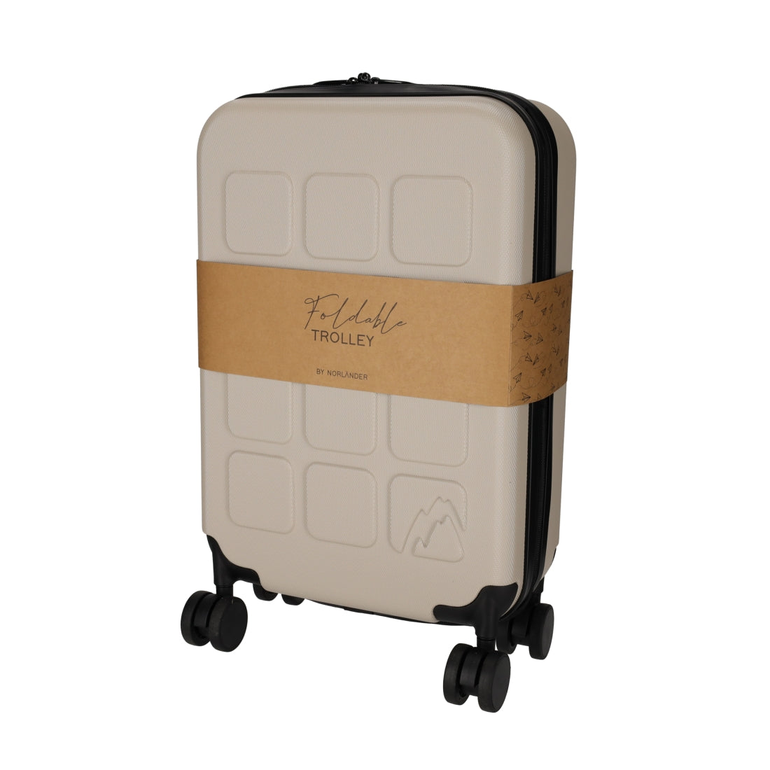Opvouwbare Trolley Taupe van NORLÄNDER, productfoto 10