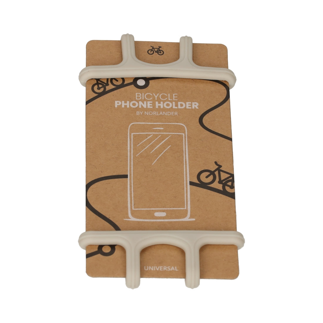 Fiets Telefoonhouder Taupe van NORLÄNDER, productfoto 3